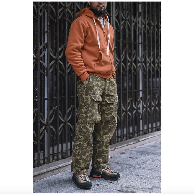 BRONSON 1950’S STYLE WIND SHIELD HOODIE 雙層格紋內裡連帽衛衣