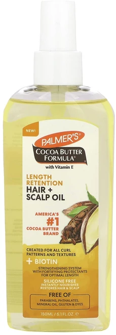 특별한효과 Palmer's Cocoa 버터 포뮬라® 비타민E 함유 길이 유지 및 모발 및 두피 오일 함유 150ml(5.1fl oz) 곧일시품절됩니다, PalmersCocoa버터포뮬라비타민E함유길이유지및모발 - 쿠팡