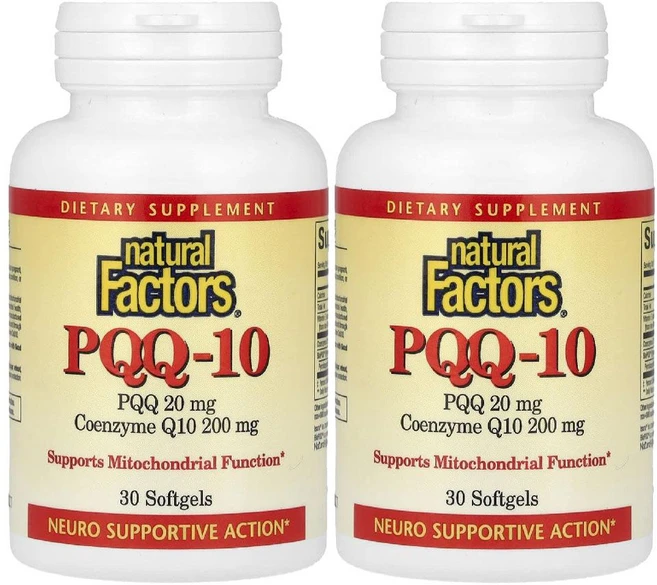 코엔자임 Q10 비타민E 큐텐 코큐텐 코큐10 CoQ10 소프트젤 30정 내추럴팩터스 2병 - 쿠팡