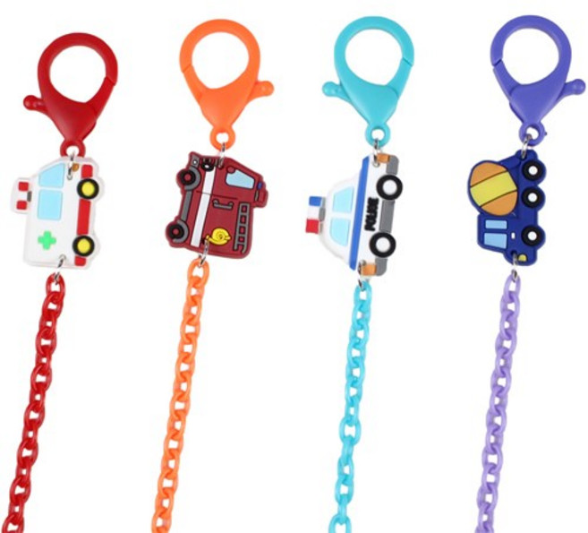 수에노 남아용 자동차 마스크 스트랩 4종 세트