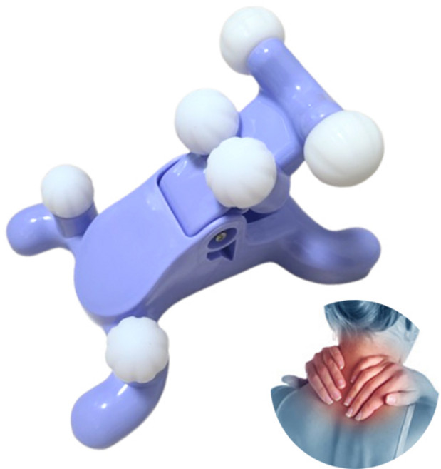 목 마사지기 지압기 어깨 경추 승모근 뒷목 안마기 넥스트레쳐 마사지볼 스트레칭 기구, 넥퀸 목안마기 핑크, 1개
