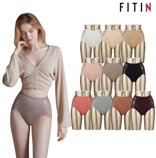 피트인 5장 하이웨스트 인견 면 팬티 컬러랜덤 _P404526230 339500