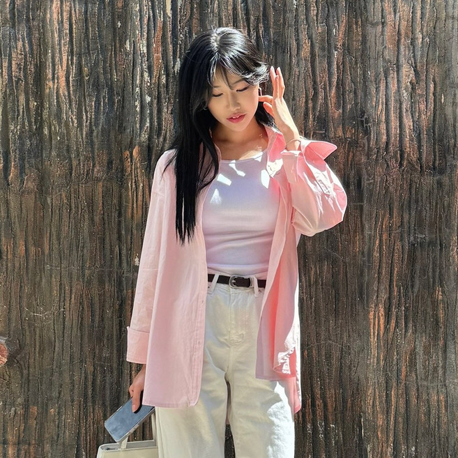 [HIP39] 투웨이 옆단추 긴팔 코튼셔츠