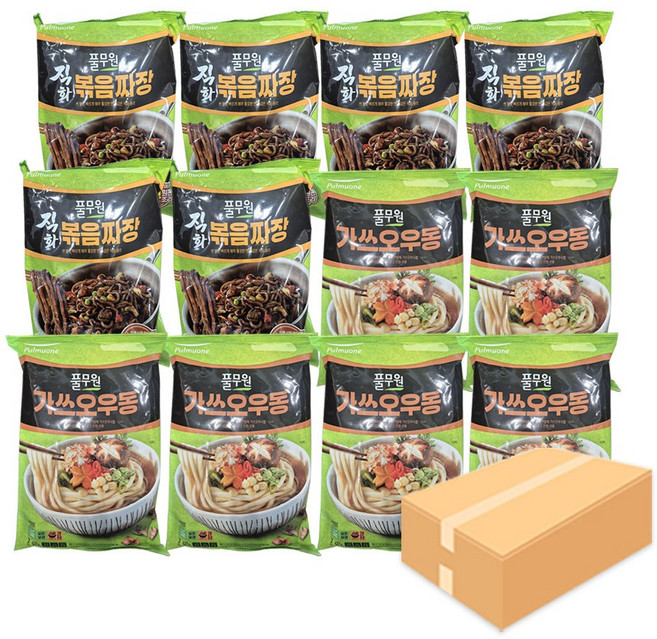 직화볶음짜장 + 가쓰오우동, 1박스