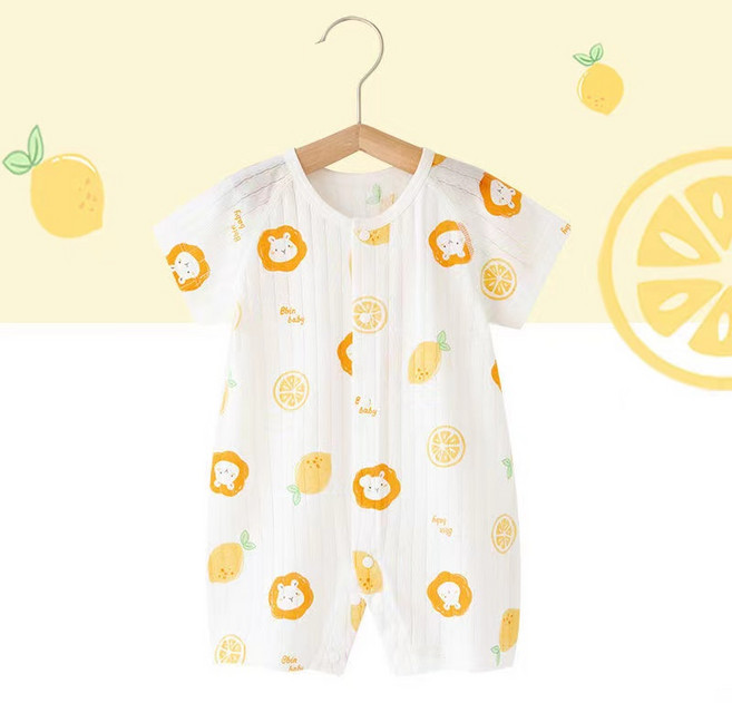 아기 반팔 우주복 신생아 여름 메쉬 옷 베이비 바디슈트