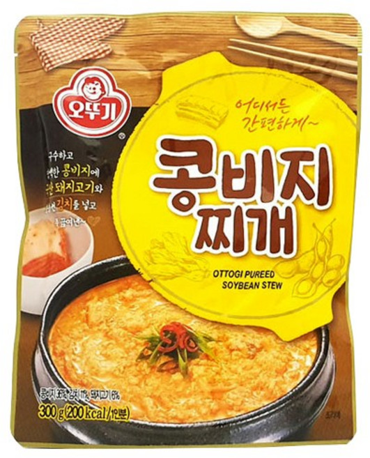 오뚜기 간편 찌개 국 김치찌개 된장국 우거지국 비지찌개 미역국, 콩비지찌개 300g(상온), 300g, 1개