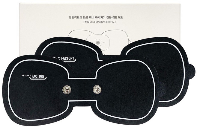 힐링팩토리 EMS 저주파 미니 마사지기 어깨 안마기 L2 리필패드, 리필패드 4매(2세트)