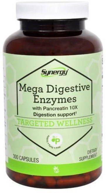 비타코스트 시너지 메가 소화 효소 판크레아틴 10X 캡슐 300정, 1개 - 쿠팡