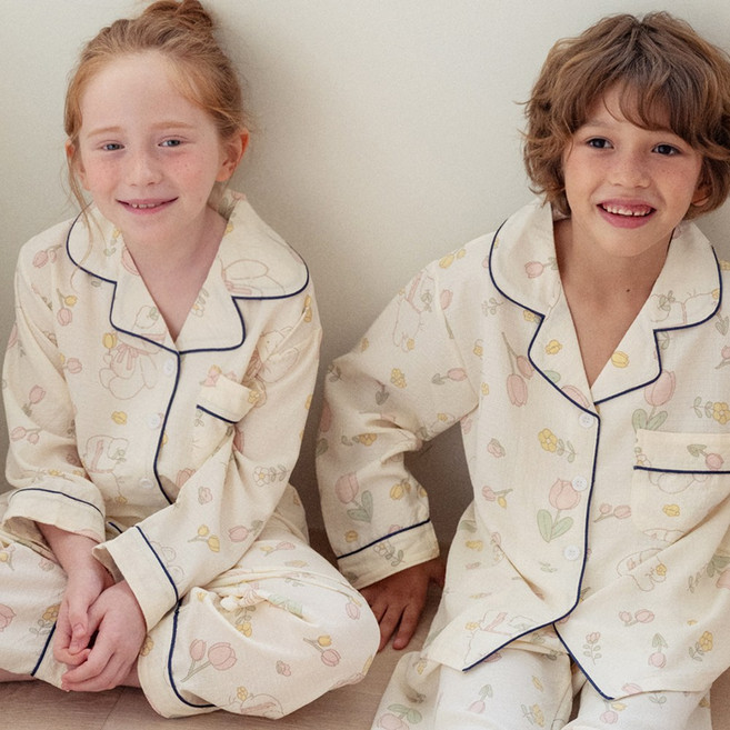 메리핀 아동 코지데이 카라 긴팔 잠옷 상하세트