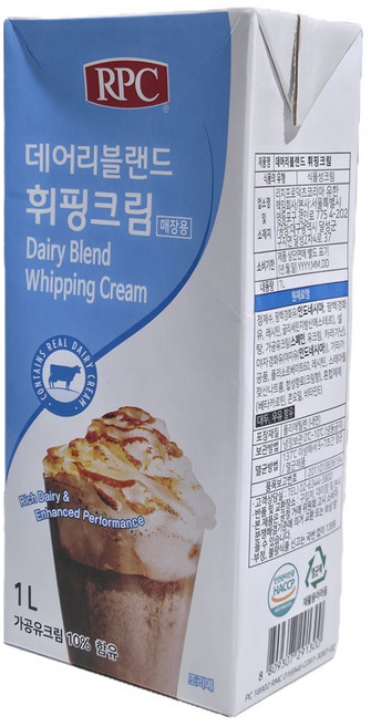 데어리블랜드 휘핑크림 1L, 1개