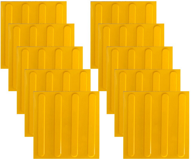 대구점자블럭 점자블럭 고무접착식 양면테이프 점자블록 10장, 2.선형 10장, 1세트