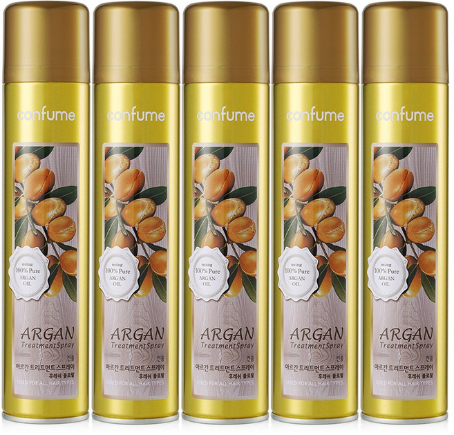 과일나라 컨퓸 아르간 트리트먼트 헤어스프레이 후레쉬 플로랄, 300ml, 5개