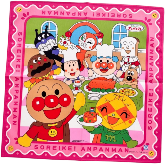 호빵맨 빅 손수건 즐거운 파티