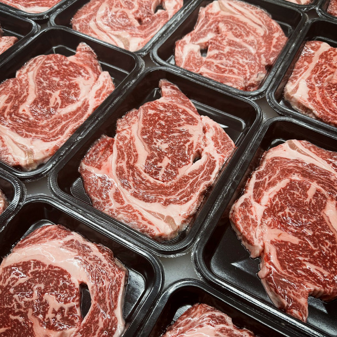 넘버나인 등급 한우 꽃등심 새우살 등심 구이용 소고기 스테이크, 1개, 1kg