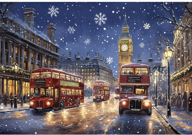 (PS) 직소 퍼즐, 1000피스, 런던의 겨울, 1개