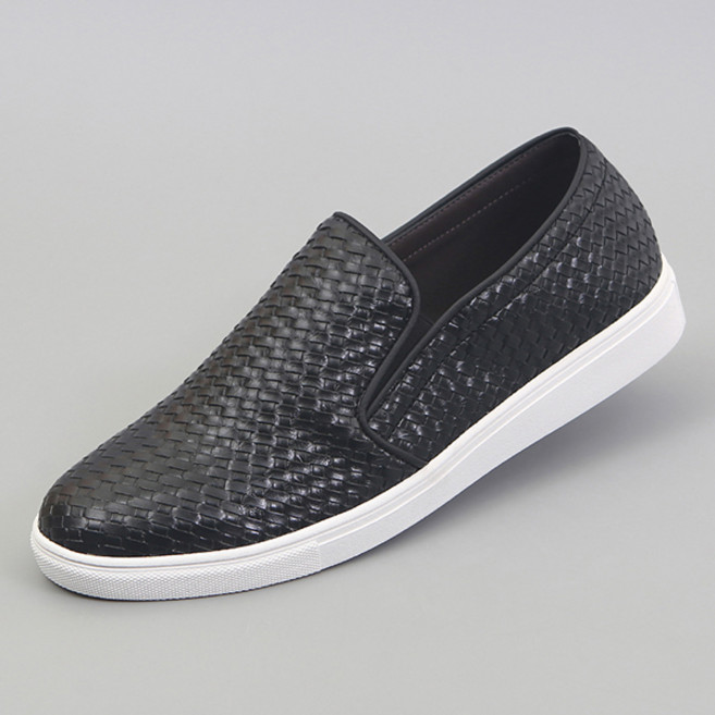 신사야 빅사이즈 격자스판 남성슬립온 25S008