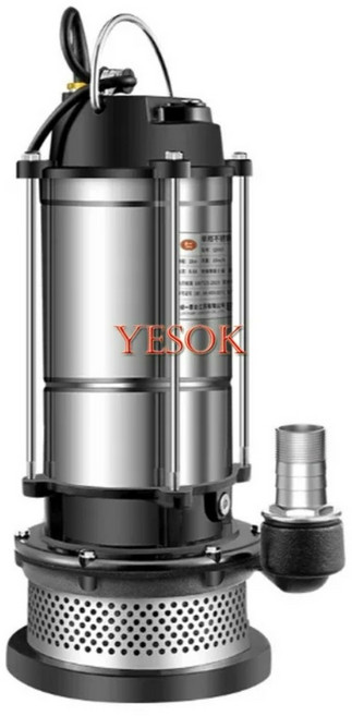 수중펌프 양수기 농수 물대기 장마준비 1500W 강력모터 스테인레스 220V 5M 전원선, 370W 5M전원선 수중펌프, 1개