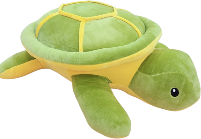 [로떼네]부드러운 거북이 봉제인형 쿠션 1개, 연두, 50cm
