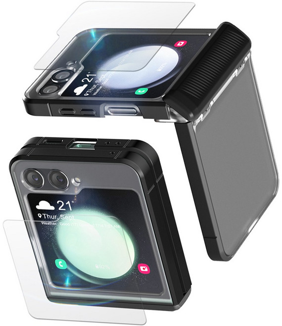 고부기 Z플립5 지문방지 힌지보호 매트 쉴드 휴대폰 케이스