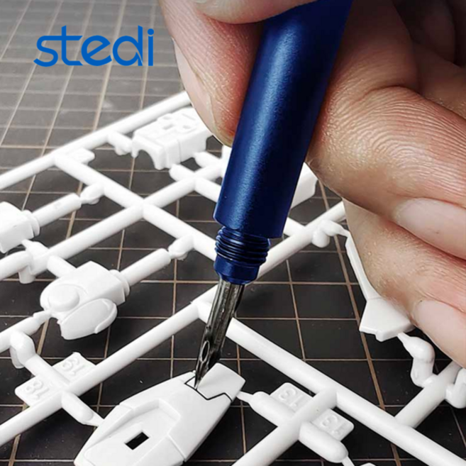 Stedi 스테디 패널라인 액센트 먹선용펜 - 먹선작업 먹선 건담 건프라 디테일, 패널라인 액센트 먹선용펜 (블루)