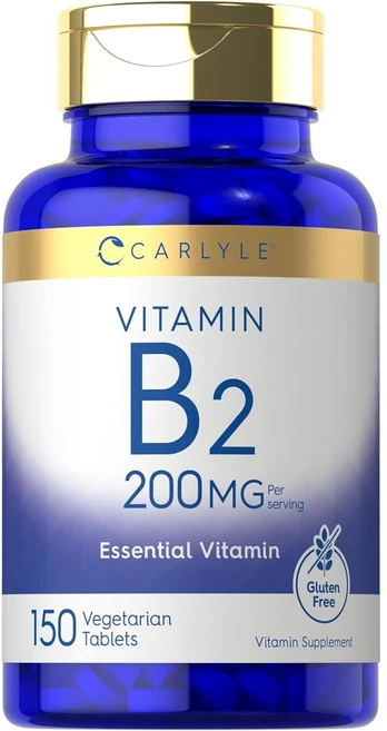 칼라일 비타민 B-2 리보플라빈 200mg 캡슐, 비타민 B-2  리보플라빈  200mg  150정, 150정, 1개 - 쿠팡