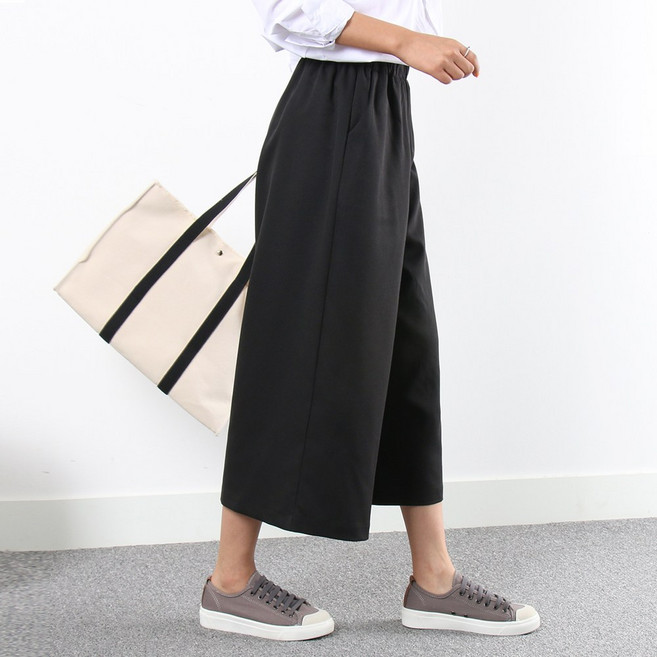 엠아이유 여성 편한바지 데일리 통바지 빅사이즈 ~3XL 리바와이드밴딩