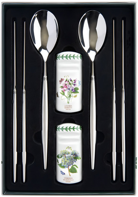 포트메리온 RF 모던 한수저 2인세트 B, 숟가락 2p + 젓가락 2p + 한수저 받침대 2p, 1세트