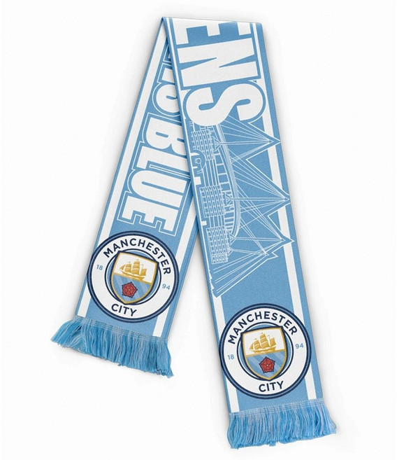 스카프 머플러 응원 맨시티머플러 응원스카프 영국직배송 굿즈, A. 파란색 흰색