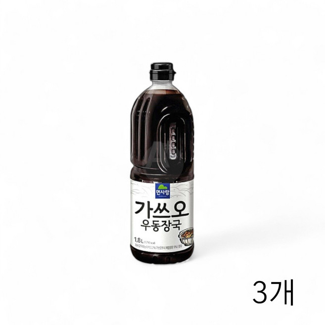 WL 면사랑 가쓰오 우동장국 1.8L X 3개 식자재 식당용우동소스 우동다시 우동간장 모밀소스 reo+74678Al