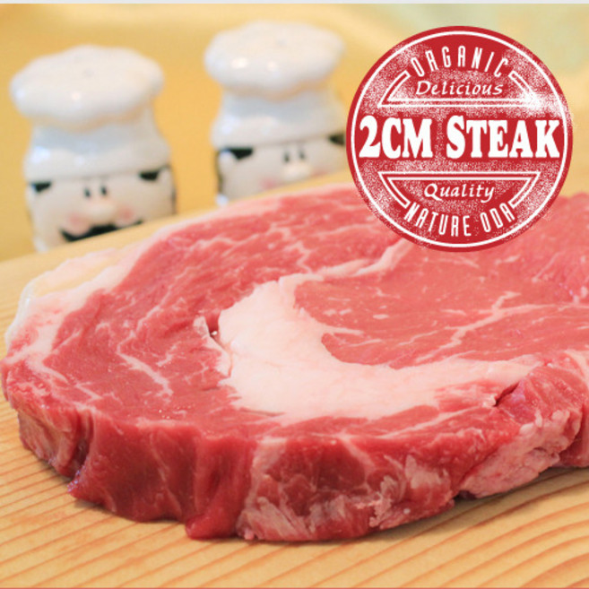 네이처오다 유기농 한우등심 풀먹인 소고기등심 스테이크용 손질포장, 3개, 200g