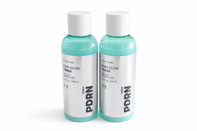 VT PDRN GLOW 광채 토너 200ml 1개 안개분사스프레이 포함, 2개