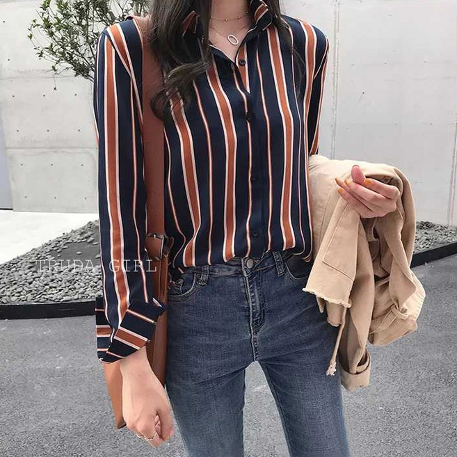 《杜達女孩》簡約立領 長袖襯衫 寬鬆雪紡OL上班族大尺碼女裝