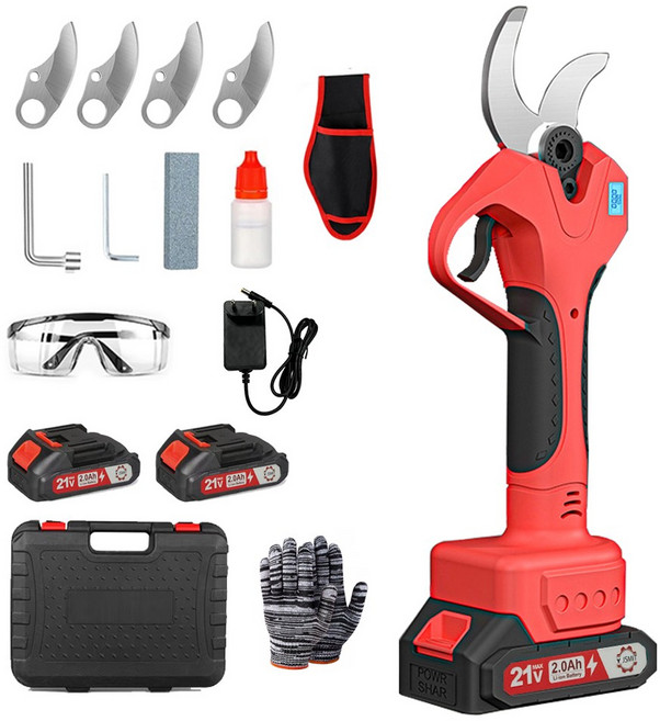 JSMiT 독일기술21V 무선 전지가위 전동가위 60mm, 1세트