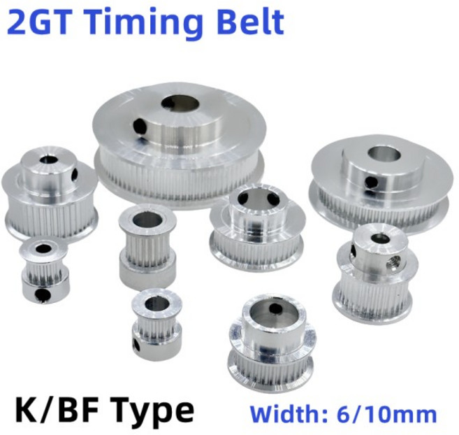 윈치 도르레2GT 동기 휠 2M 16T 80 톱니 벨트 폭 6/10mm 조리개 3D 프린터 풀리, 07 20 Teeth, 01 6mm, 05 5mm