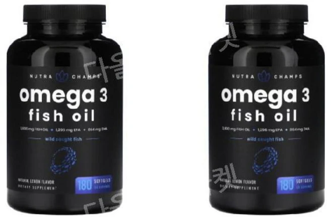 NutraChamps 고함량오메가3 오메가쓰리 오메가3 피쉬오일 생선오일 fishoil 180정, 1개 - 쿠팡