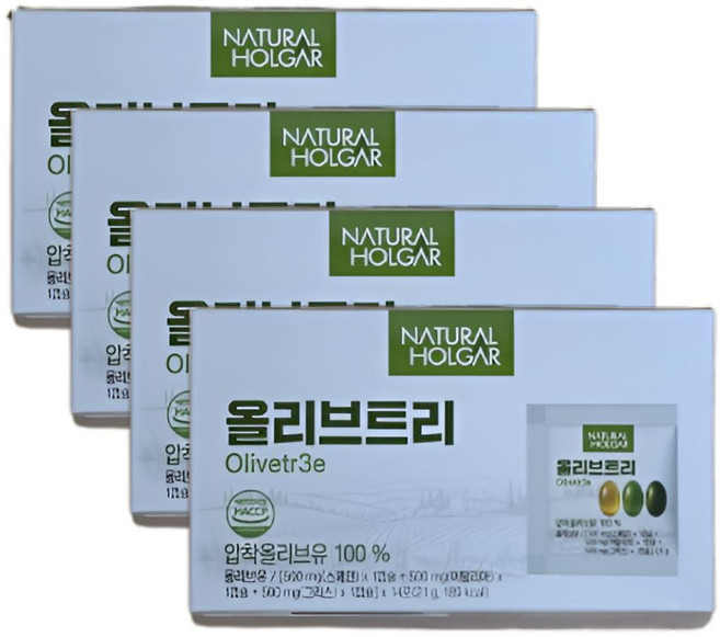 지중해 올리브트리 오일 캡슐 4박스 168정 엑스트라버진 올리브유