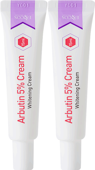 이엔코스 알부틴 5% 미백크림, 2개, 15ml