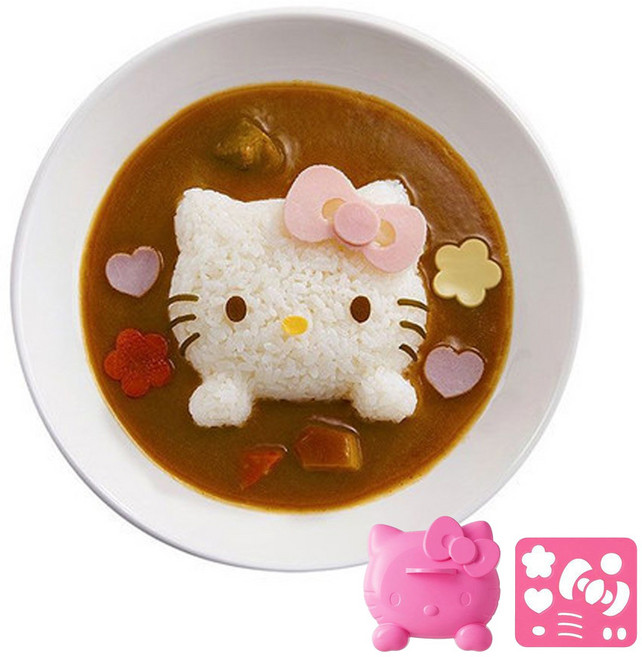 일본 주먹밥틀+김커팅기 1세트 카레라이스 데코 K597