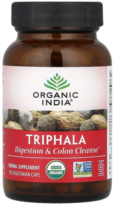 오가닉인디아 Triphala 베지 캡슐 90정, 1개 - 쿠팡