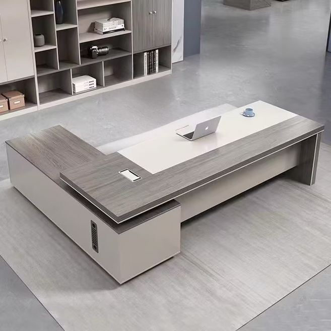임원책상 사장 고급 사장님 전용 ㄱ자 서재업무 컴퓨터 사무책상, Z01