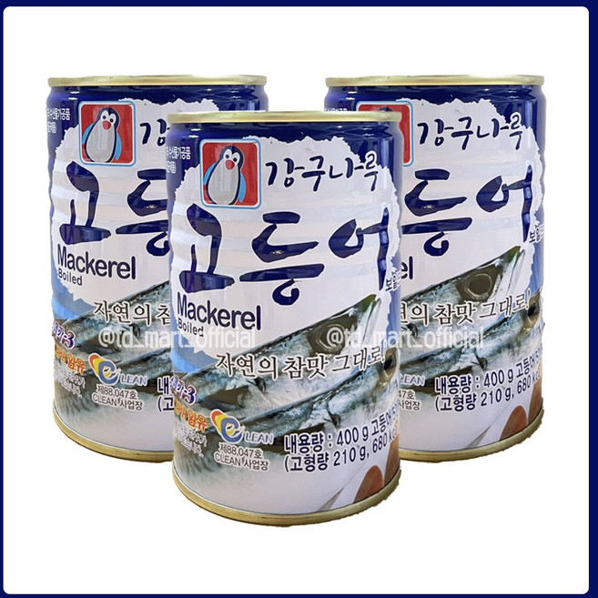 강구나루 고등어통조림, 400g, 24개