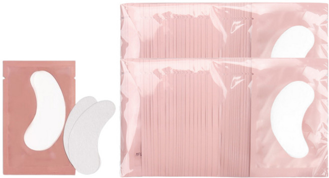 다있뷰 속눈썹펌 핑크 아이패치(1쌍) 100개 속눈썹연장