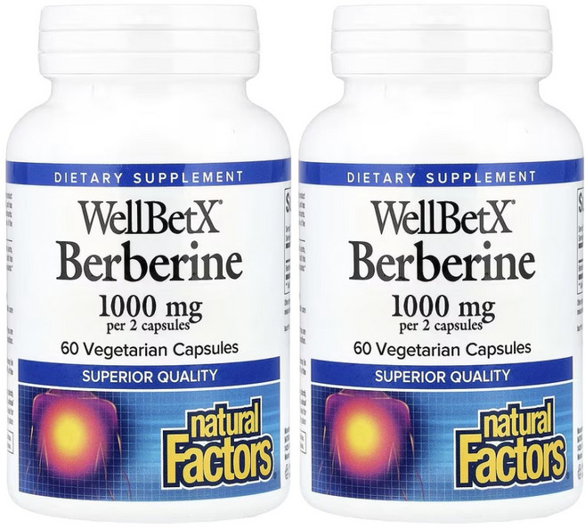 내추럴팩터스 웰벳엑스 베르베린 1000mg 60캡슐 x 2개