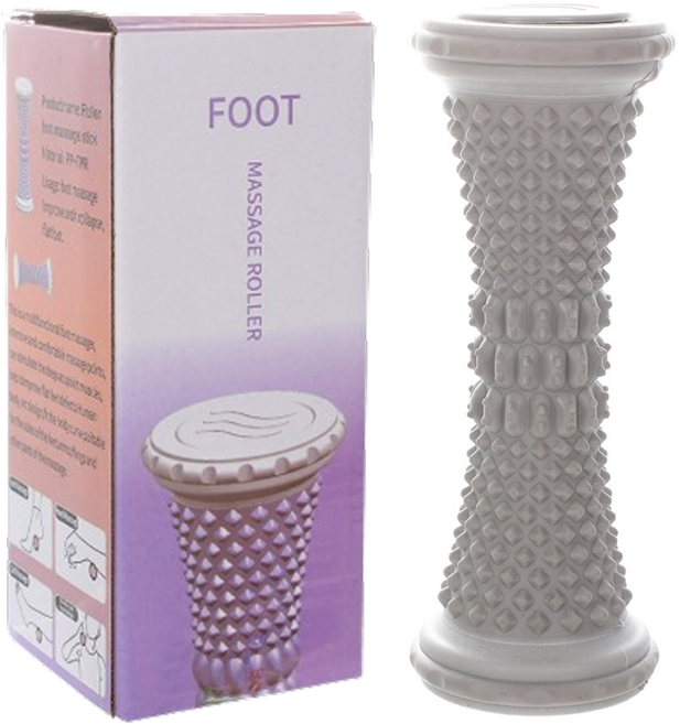 팁틱 발바닥 마사지 롤러, 그레이, 1개