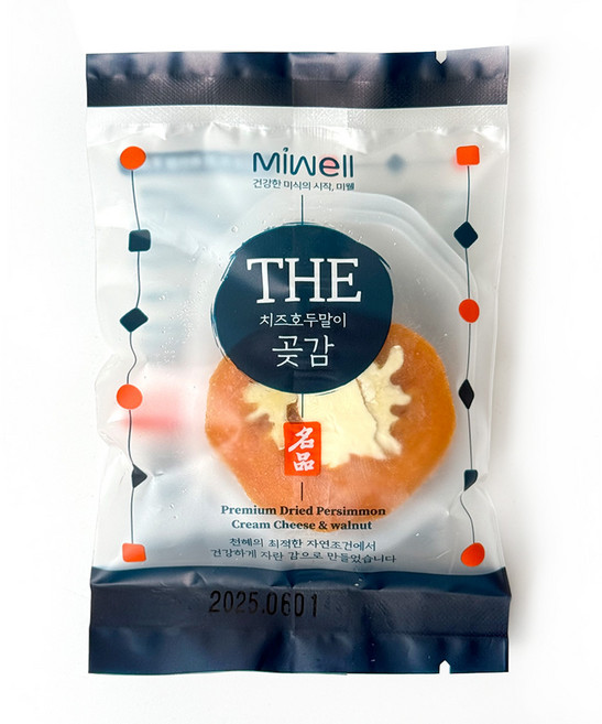 미웰 치즈호두 곶감말이 개별포장 20g, 10개