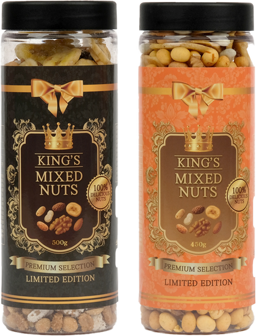 견과류 믹스너츠 대용량 추천 넛츠 세트 프리미엄 킹스 믹스넛 블랙+골드, 1kg, 1세트