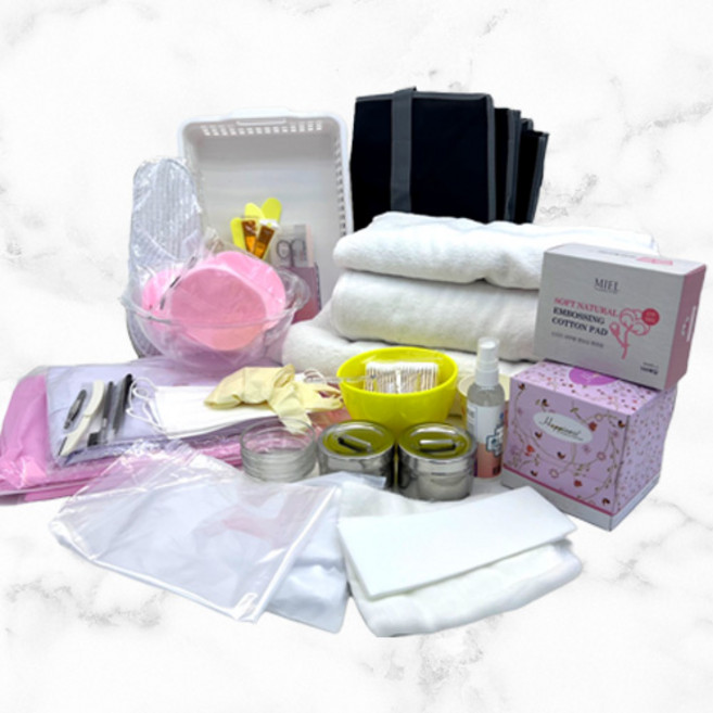 (최저가) 2025년 뷰피플 피부자격증 실기시험 소도구 소모품 세트, 1세트, 가운77