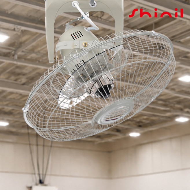 [2026 NEW 국산] 신일 천장선풍기 업소용 천장형 360도 40cm, 3엽