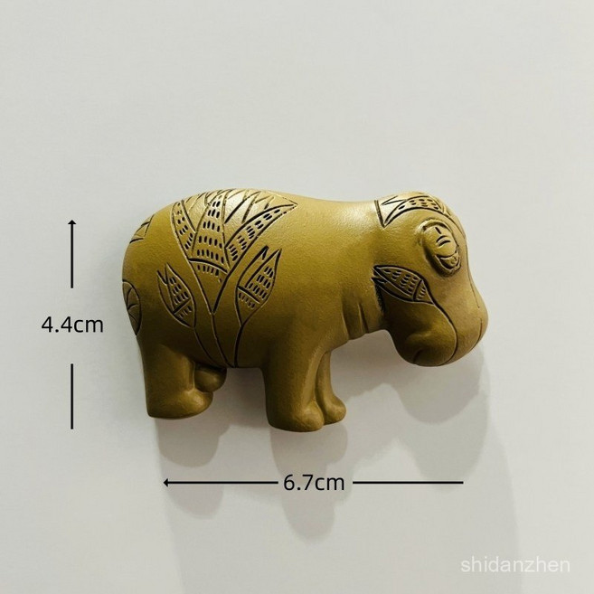 해외여행 기념품 선물 자석 아프리카 케냐 탄자니아 나미비아 냉장고자석 동물 탄자니아 해변의 파란색 SUV, 케냐의 갈색하마