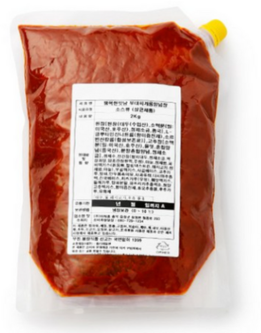 아워홈 행복한맛남 부대찌개용양념장, 1개, 2kg